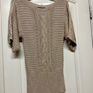 WHBM gold metallic sweater